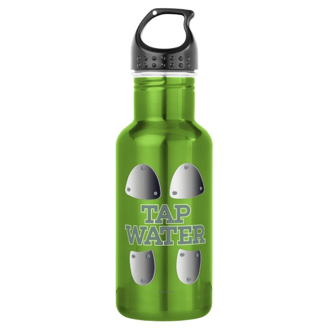 Gestochen Wasser Edelstahlflasche (Vorderseite)