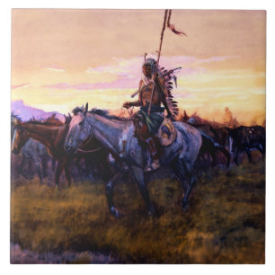 „Gestohlene Pferde“ von Charles M. Russell Fliese