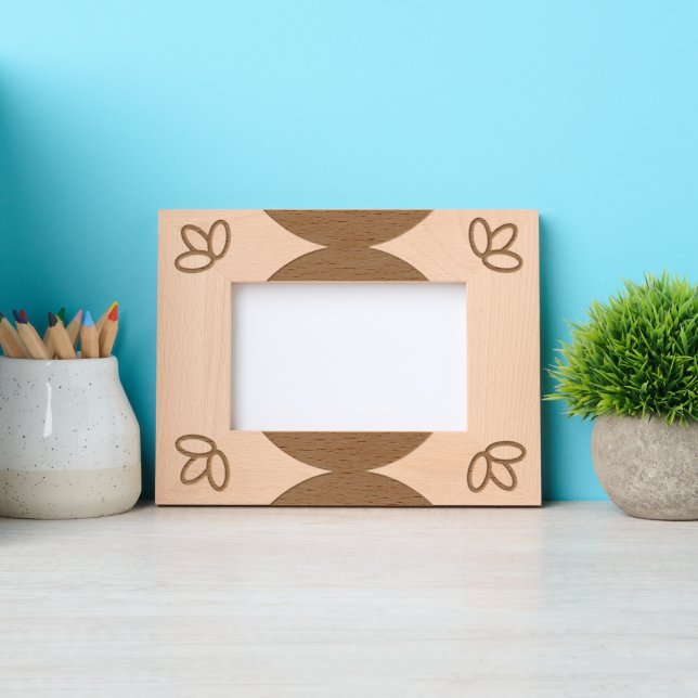 Gestohlene Rahmen - Blätter und halbe Kreise (Vorderseite)