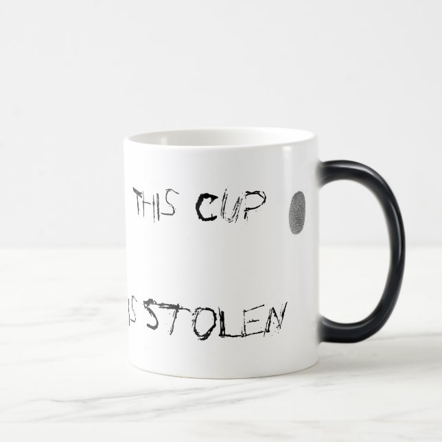 Gestohlene verwandelnde Tasse, mit DRUCKEN! Verwandlungstasse (Rechts)