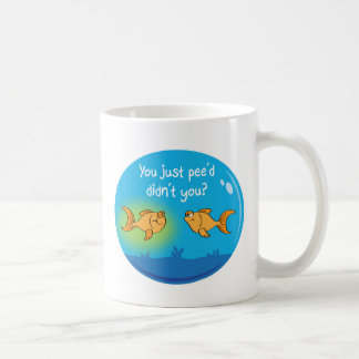 Gestörter Goldfisch Kaffeetasse