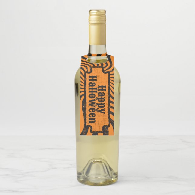 gestörtes Halloween Flaschenanhänger (Auf Flasche)