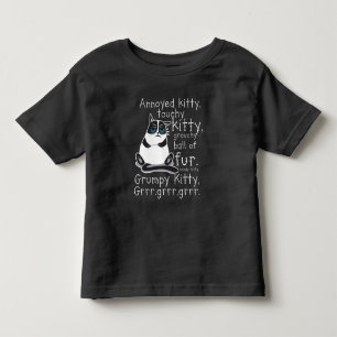 Gestörtes Miezekatze-empfindliches Kleinkind T-shirt