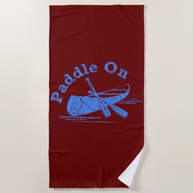 gestörtes Paddel - Badetuch (Vorderseite)