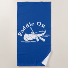 gestörtes Paddel - Badetuch