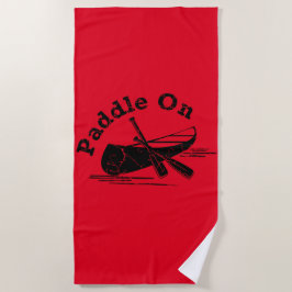 gestörtes Paddel - Badetuch
