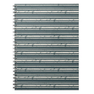 Gestreift Boho Notizblock