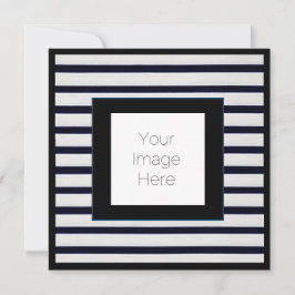 gestreift Einladung mit benutzerdefiniertem Foto u