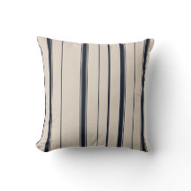 Gestreift Navy Blau und Creme 
