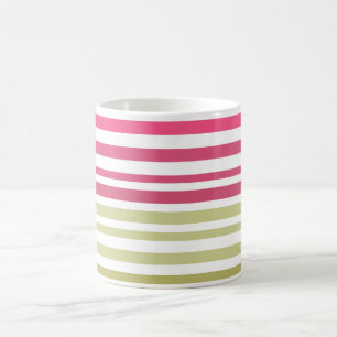 gestreift oliv rosa  kaffeetasse