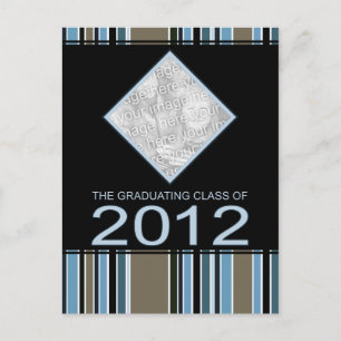 gestreifte Ankündigung für den Abschluss 2012