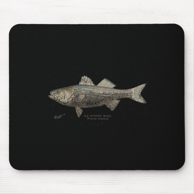 Gestreifte B-Fischerei  Mousepad (Vorne)