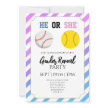 Gestreifte Baseball- oder Softball-Geschlechter-Üb