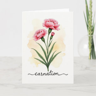 Gestreifte Florale Kunstkarte Karte