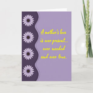 Gestreifte Florale Mutterliebe-Karte Karte