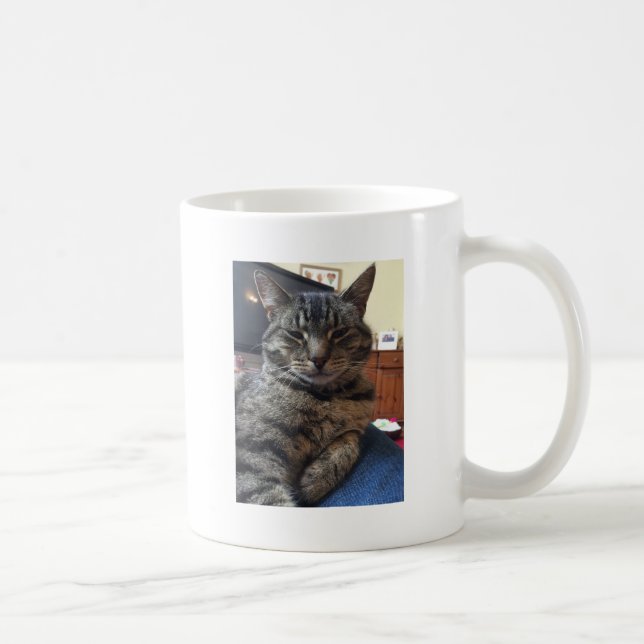 Gestreifte Katze Kaffeetasse (Rechts)