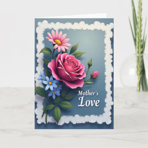 Gestreifte Mütter Rose Karte