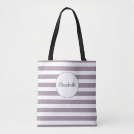 Gestreifte NamensTasche Tasche