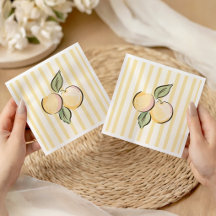 Gestreifte Orange Citrus-Baby-Party