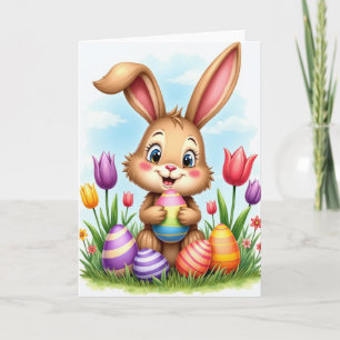 Gestreifte Ornamente Frühling Karte