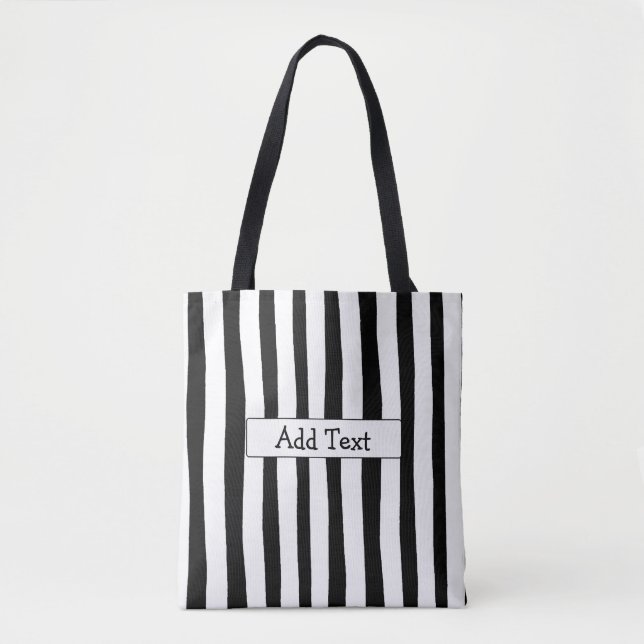 Gestreifte personalisierte tasche (Vorderseite)