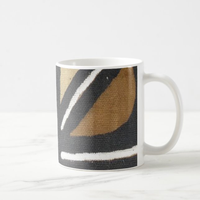 Gestreifte Schlammstoff-Tasse Kaffeetasse (Rechts)