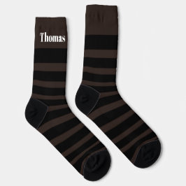 Gestreifte Socken für Männer Crew Socken