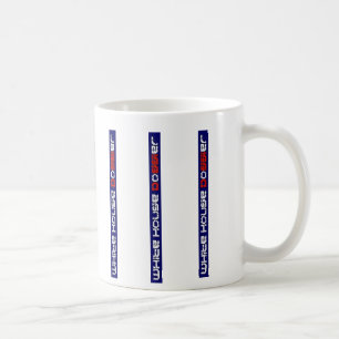 Gestreifte Tasse des das Haus-Dossiers