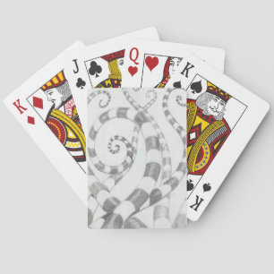 Gestreifte Tentakel-Spielkarten Spielkarten