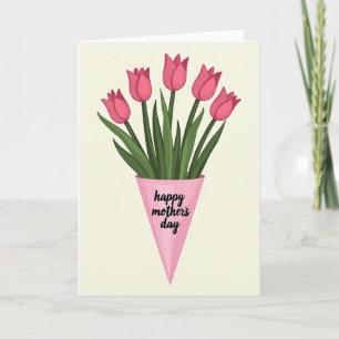 Gestreifte Tulpen Mutterkarte Karte