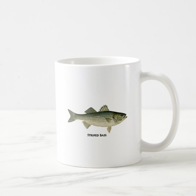 Gestreifter Bass-Logo Kaffeetasse (Rechts)