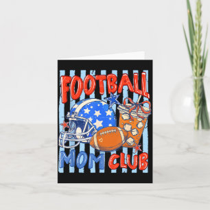 Gestreifter Bogen Football-Mutter-Club-Kaffee lust Karte