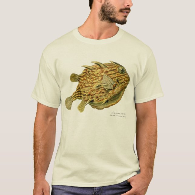 Gestreifter Cowfish T-Shirt (Vorderseite)