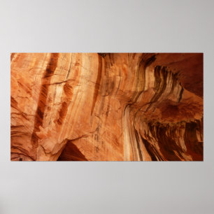 Gestreifter Felsen an der Alcove I Poster