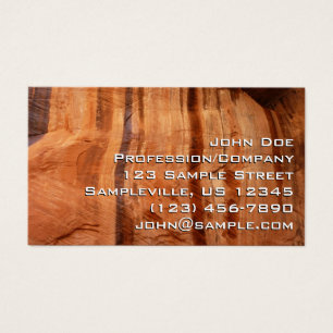 Gestreifter Felsen der Double Arch Alcove II im Zi