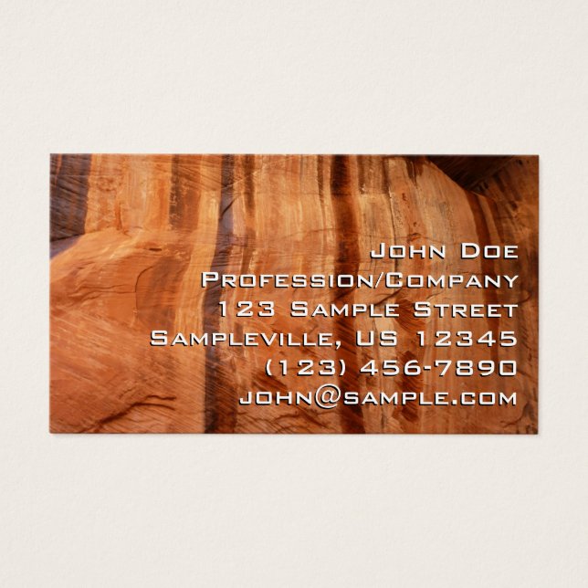 Gestreifter Felsen mit Doppelbogen Alcove II in Zi (Vorderseite)