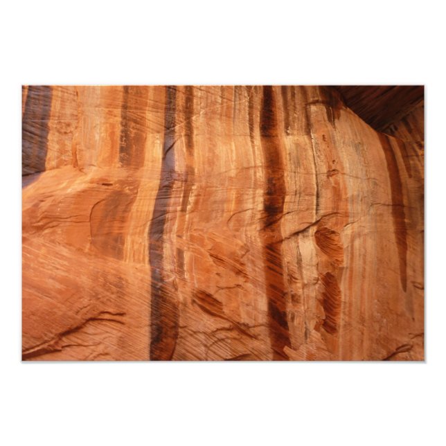 Gestreifter Felsen mit Doppelbogen Alcove II in Zi Fotodruck (Vorne)