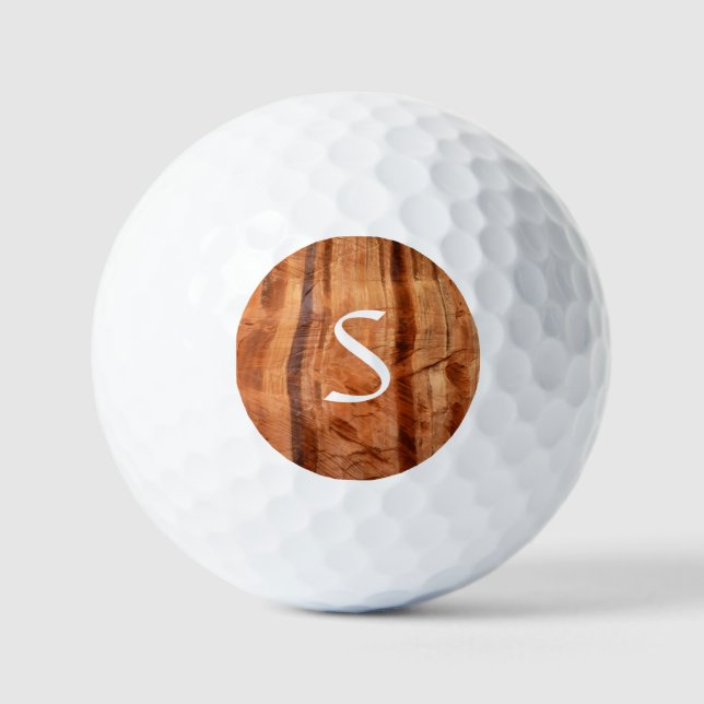 Gestreifter Felsen mit Doppelbogen Alcove II in Zi Golfball (Vorderseite)