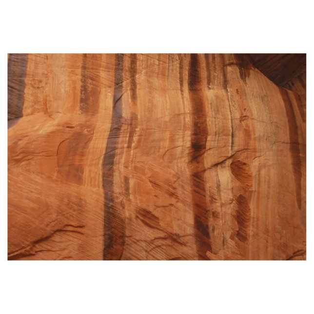 Gestreifter Felsen mit Doppelbogen Alcove II in Zi Holzposter (Vorderseite)