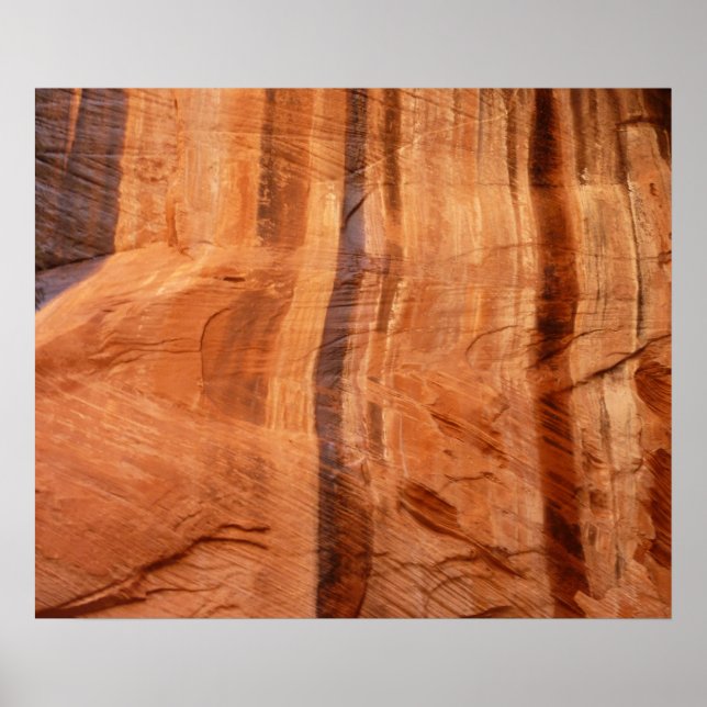 Gestreifter Felsen mit Doppelbogen Alcove II in Zi Poster (Vorne)