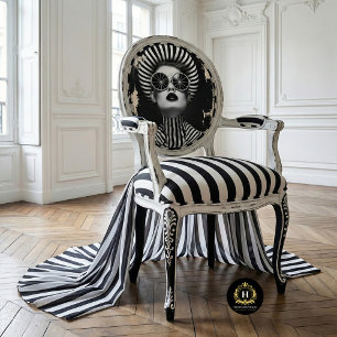 Gestreifter Glam-Rock-Star Découpage Seidenpapier