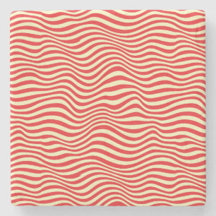 Gestreifter Hintergrund Steinuntersetzer