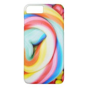 Gestreifter Lutscher und mehrfarbige Smarties Case-Mate iPhone Hülle
