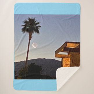 Gestreifter Mond 🌙 Und Palme 🌴  Sherpadecke