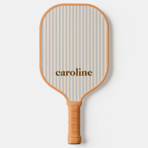 Gestreifter Name Ästhetischer Minimalist Preppy Ne Pickleball Schläger