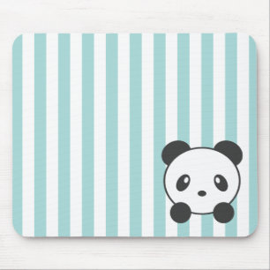 Gestreifter Panda Mousepad
