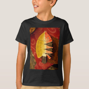 Gestreifter Sensations Tigerbarben Fisch Kunst Dru T-Shirt