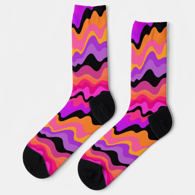 Gestreifter Socken (Linkes Detail)
