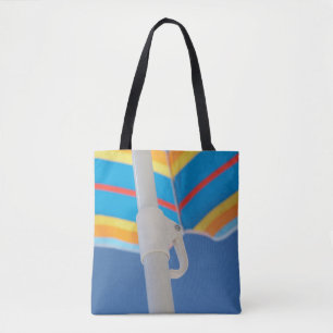 Gestreifter Strandschirm Tasche