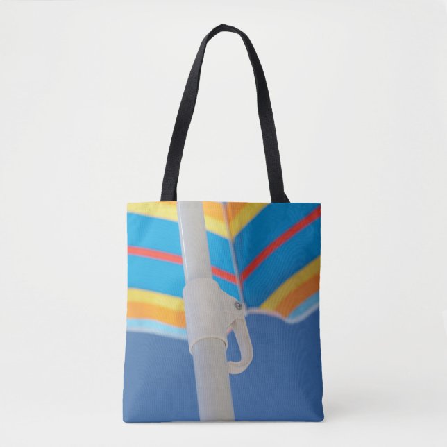 Gestreifter Strandschirm Tasche (Vorderseite)